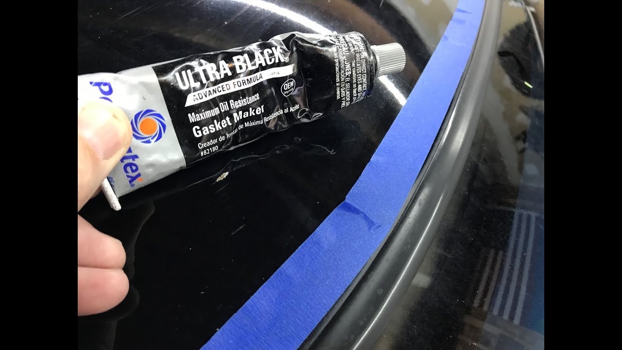OldGuyDIY $2 Fix Repair Windshield Seal Leak w Permatex Gasket Maker Car Truck Auto Leaking @ Seal
