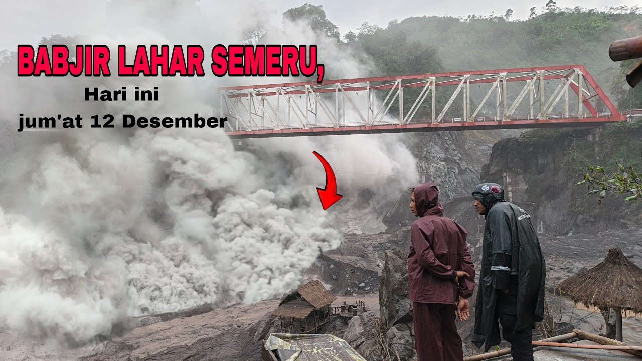 ASLI NGERI  ! BANJIR DAN LETUSAN SEKUNDER TEPAT DIBAWAH JEMBATAN GLADAK PERAK 