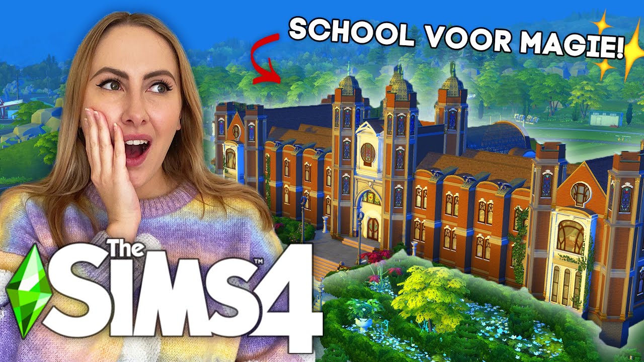 We gaan naar een MAGISCHE SCHOOL! 😱 - De Sims 4 - Aflevering 43