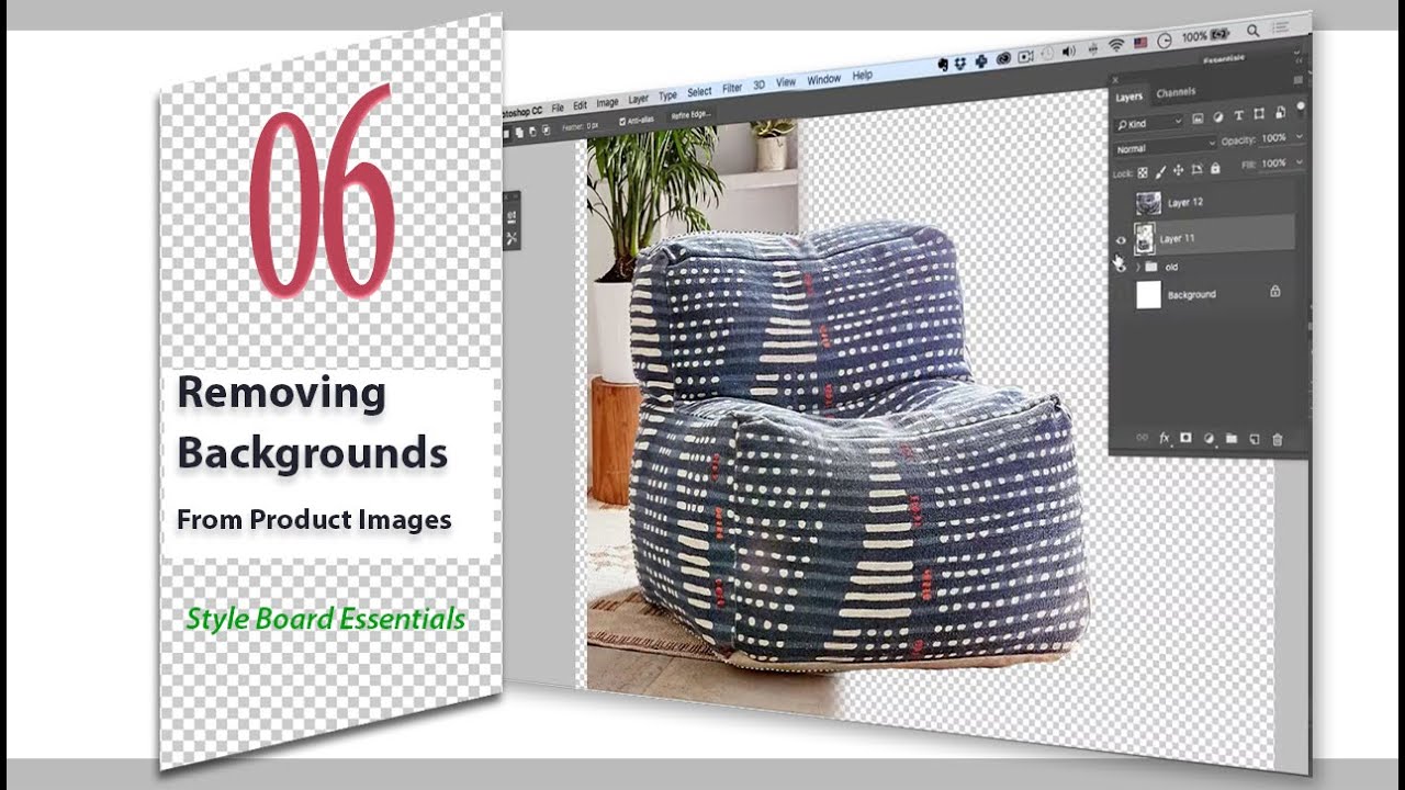 lesson 6:  Removing Backgrounds From Product Images (style board essentials in Photshop)