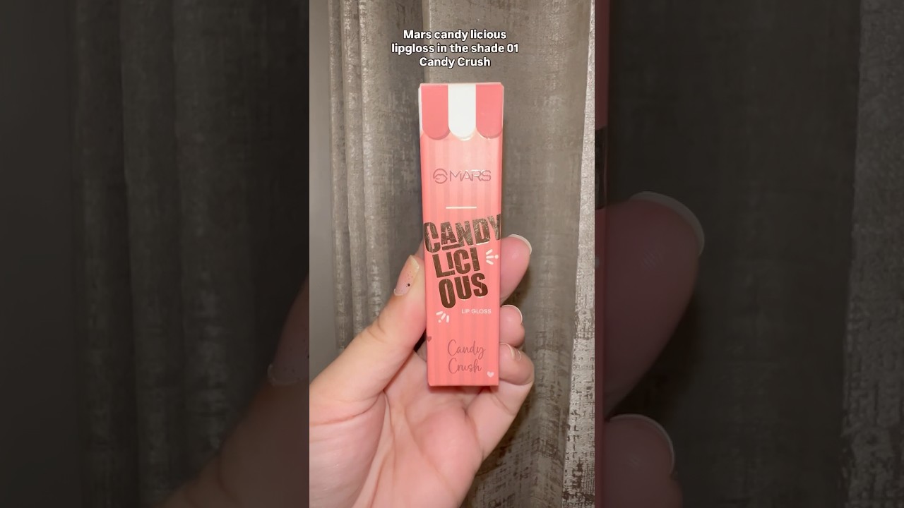 Mars candy licious lipgloss in the shade 01 Candy Crush #mars #cosmetics #viral #beauty #makeup #lip