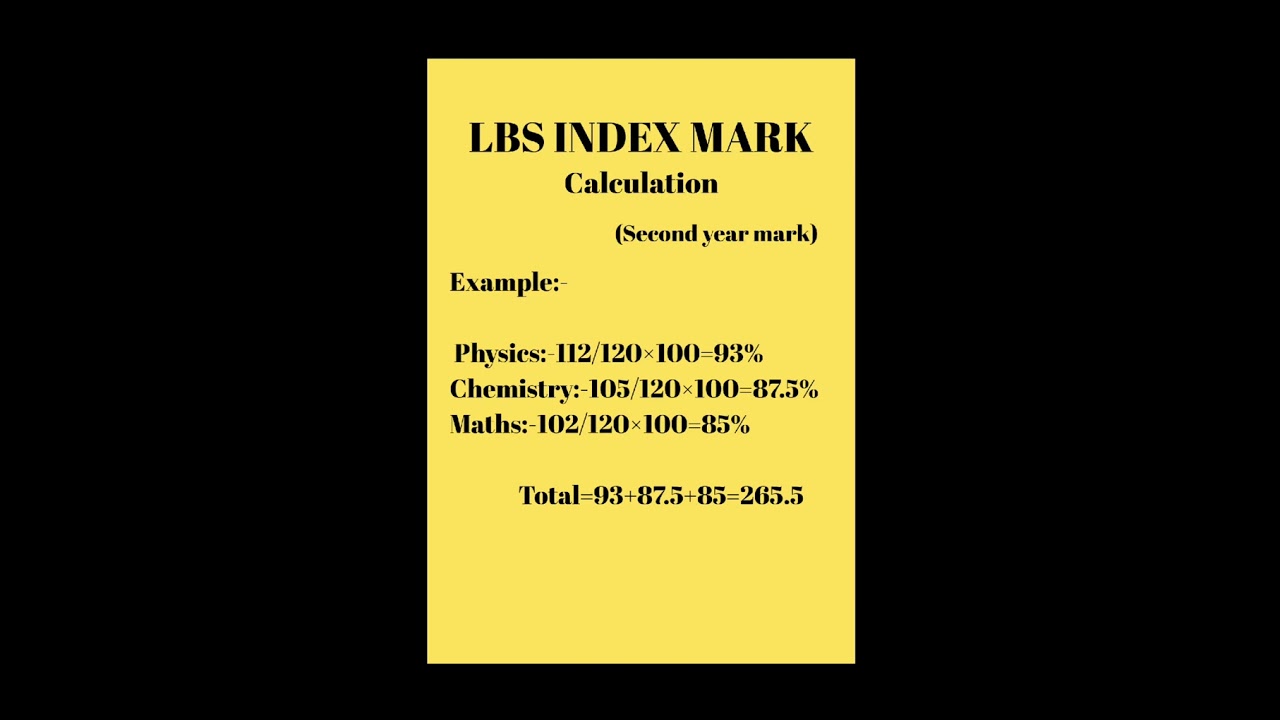 Index mark calculation #lbs#degree #diploma #indexmark #admission #calculation