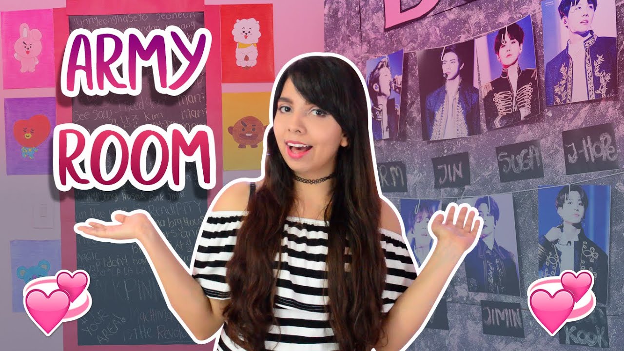 DECORO MI HABITACIÓN AL ESTILO ARMY!! DIY💜💜