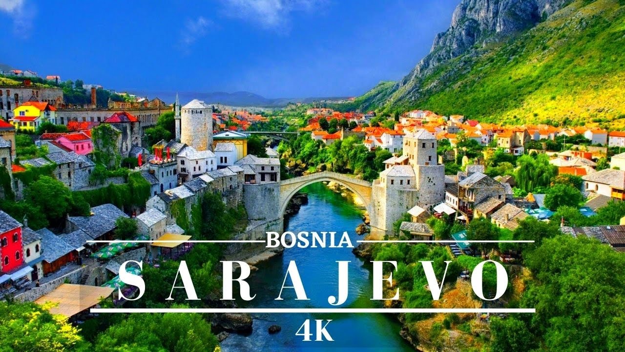 Bosnia 4K Sarajevo 🇧🇦 Mostar Bridge / Bosnia and Herzegovina/ Cinematic Drone Footage