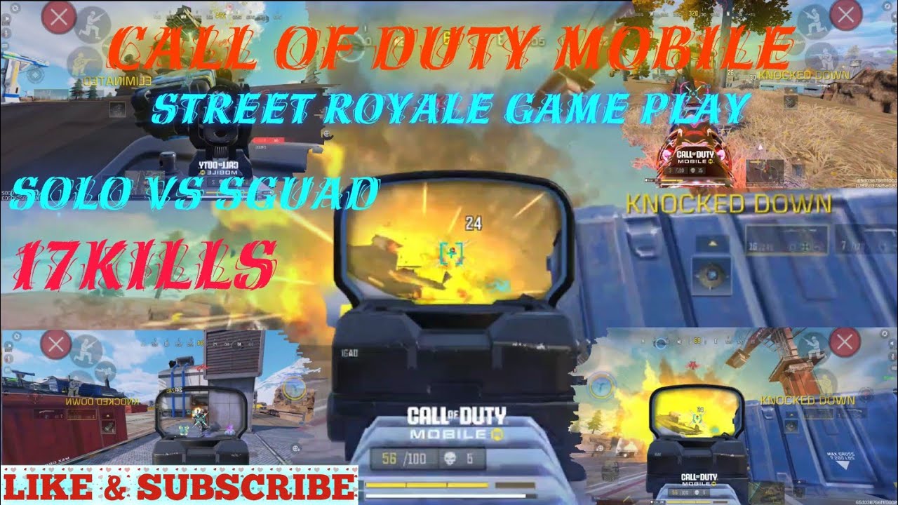 Call of duty mobile Street Royale solo vs Sguad full game play Call of duty mobile CODM BattleRoyal 