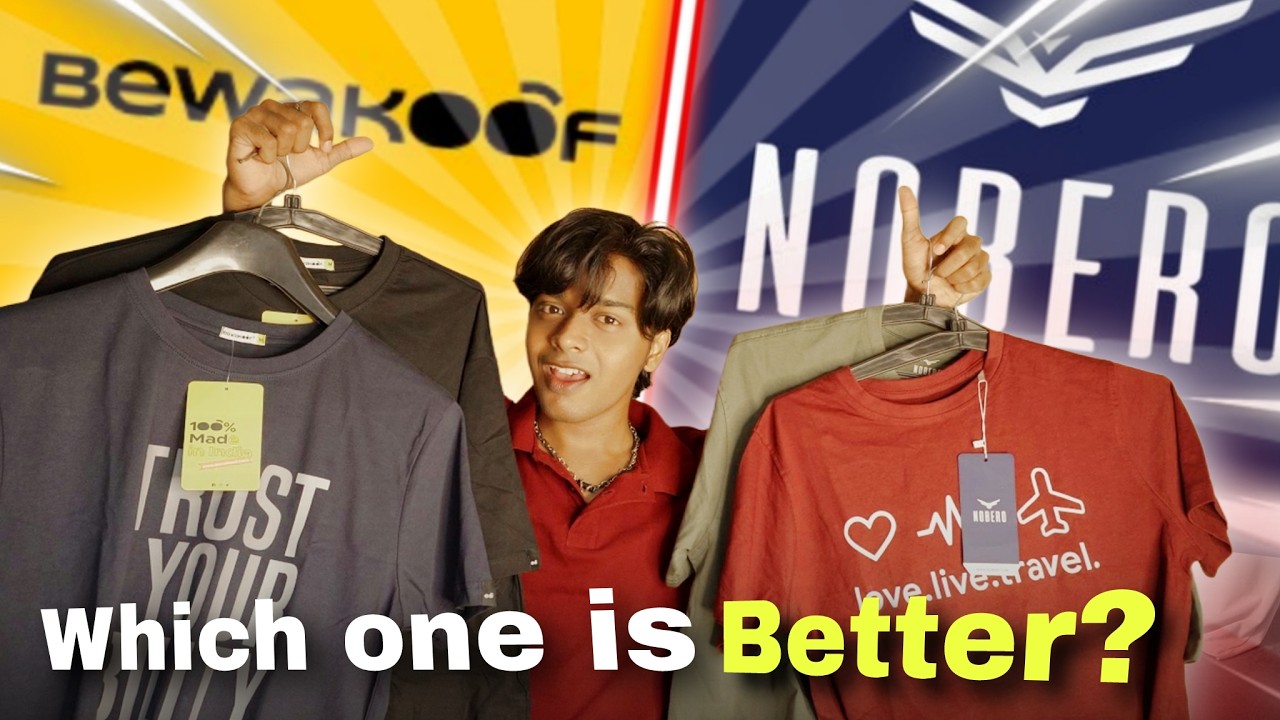 BEWAKOOF Vs NOBERO Tshirt | Which One is Better? | Under 500/- | PistarDreams