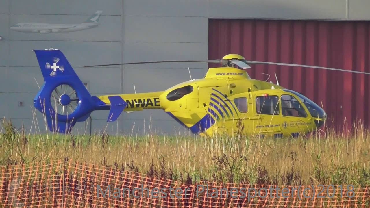 (HD) Barton Manchester City Airport A Very Busy Day Of Helicopter And Plane Spotting On 10/10/2018