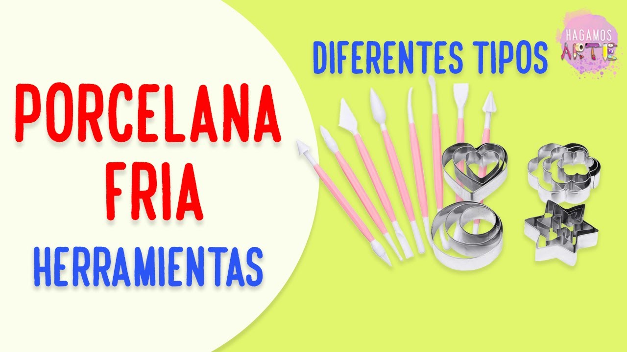 HERRAMIENTAS para trabajar con PORCELANA FRIA-como trabajar con porcelana fría-Herramientas básicas