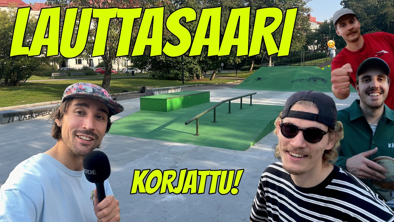 UUSITTU Lauttasaaren skeittipuisto testissä! 🛹 Skeittipuistot Suomessa