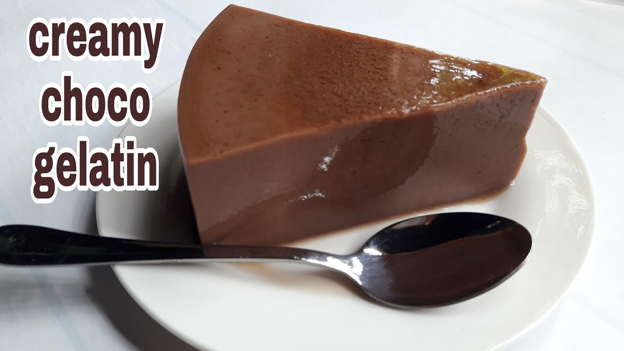 Chocolate gelatin | choco jelly dessert