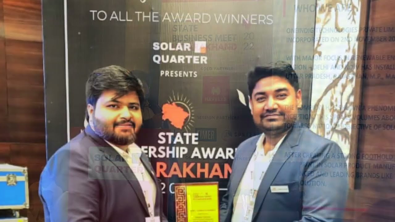 ONEINDIG marks its presence at Solar Quarter Business Meet : Dehradun
