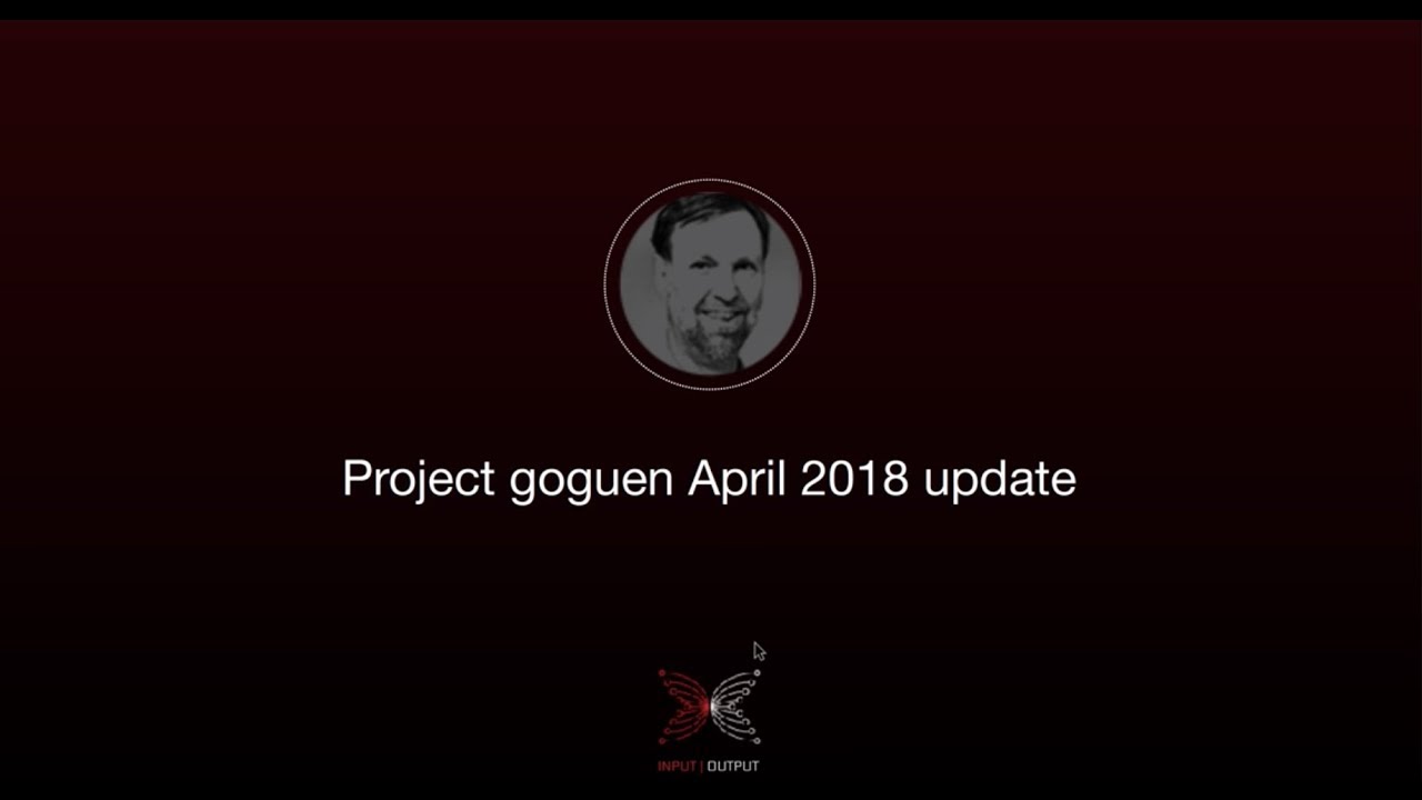 IOHK | PMO Project Goguen April 2018 update