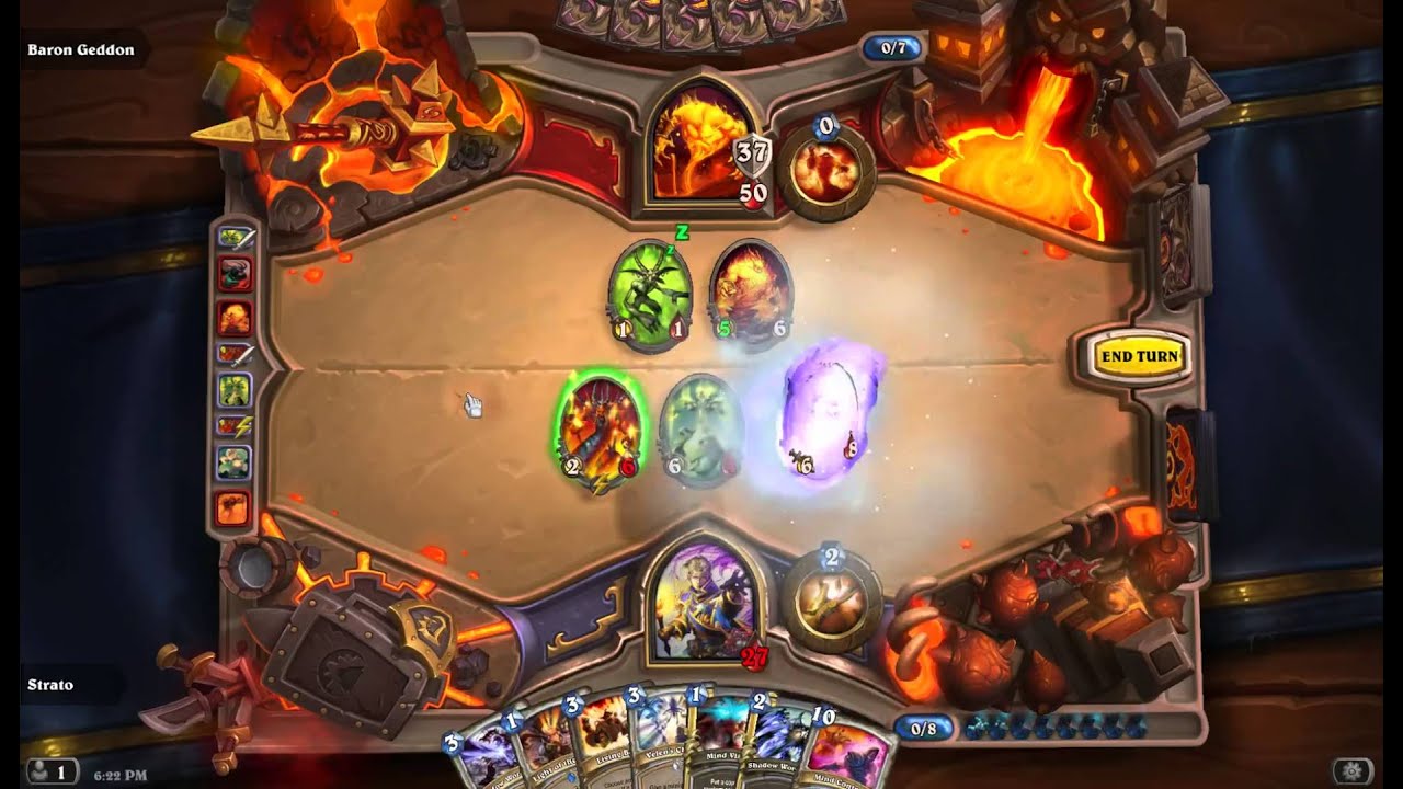 Heroic Baron Geddon Gameplay in Molten Core Hearthstone Blackrock Mountain Expansion