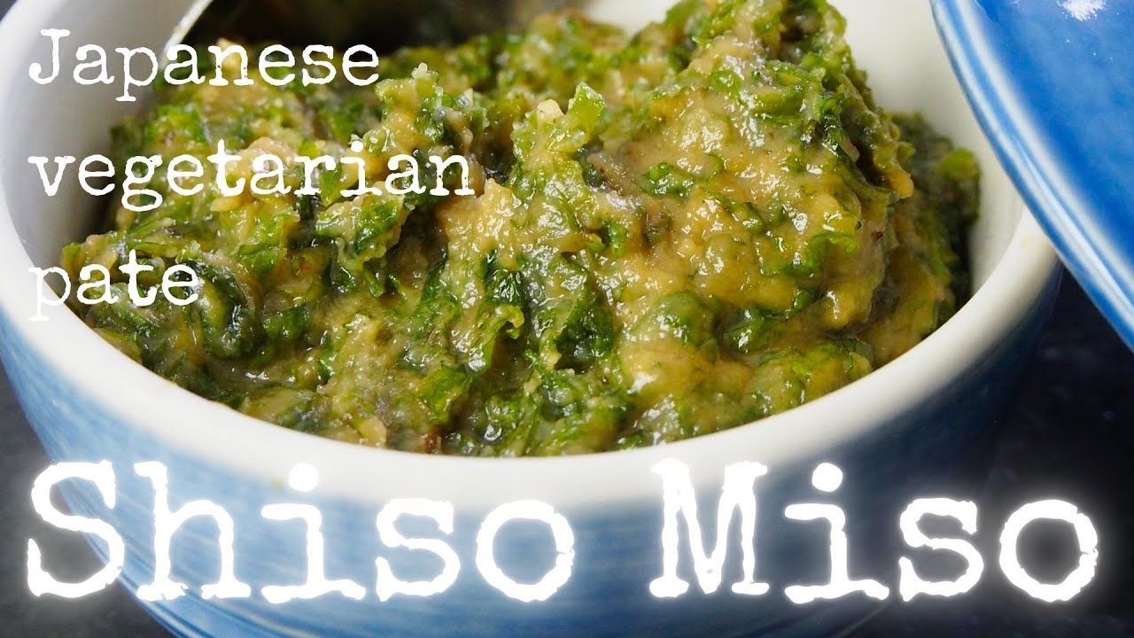 How to make Shiso Miso pate/paste by kurumicooks authentic easy Japanese food and cooking