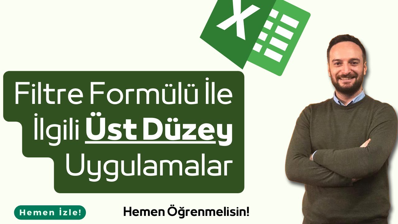 #excel 'de Filtre Formülü İle İlgili Üst Düzey Uygulamalar | @oguzhancolak