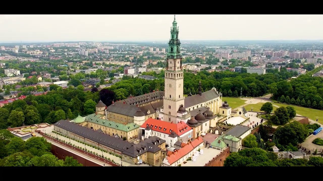 Częstochowa  Jasna Góra Szlak Orlich Gniazd z drona Dji Mavic Mini