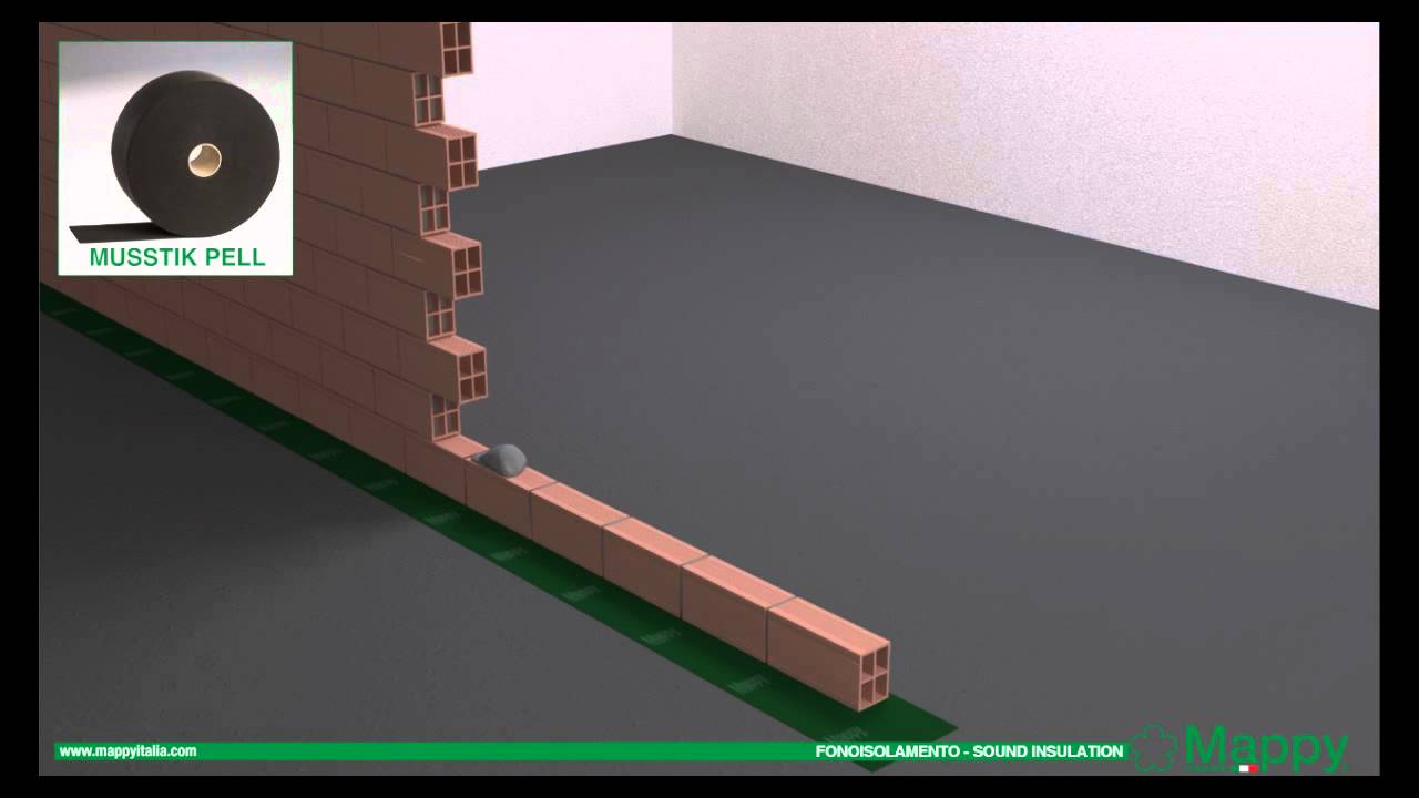 MAPPY ITALIA: ISOLAMENTO ACUSTICO PARETI 1&deg; costruzione - ACOUSTIC INSULATION WALL new building