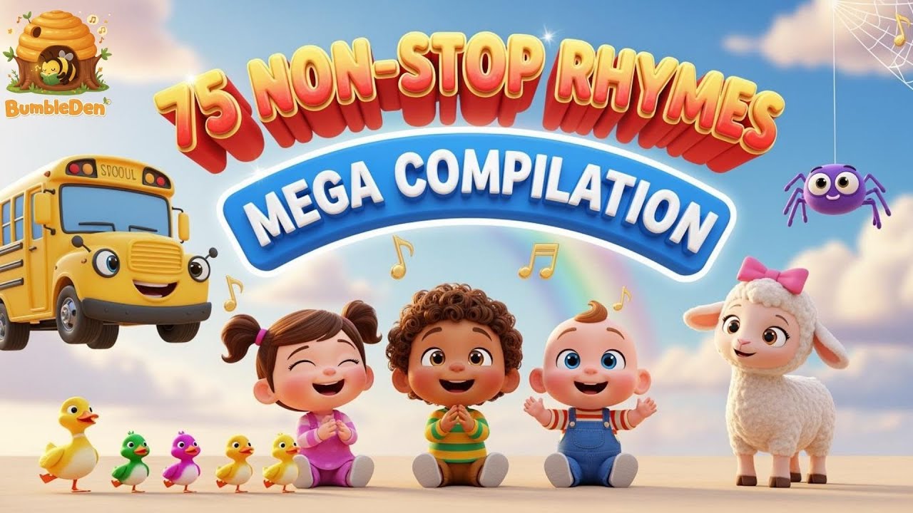 12 Hours of Non Stop Nursery Rhymes Mega Compilation