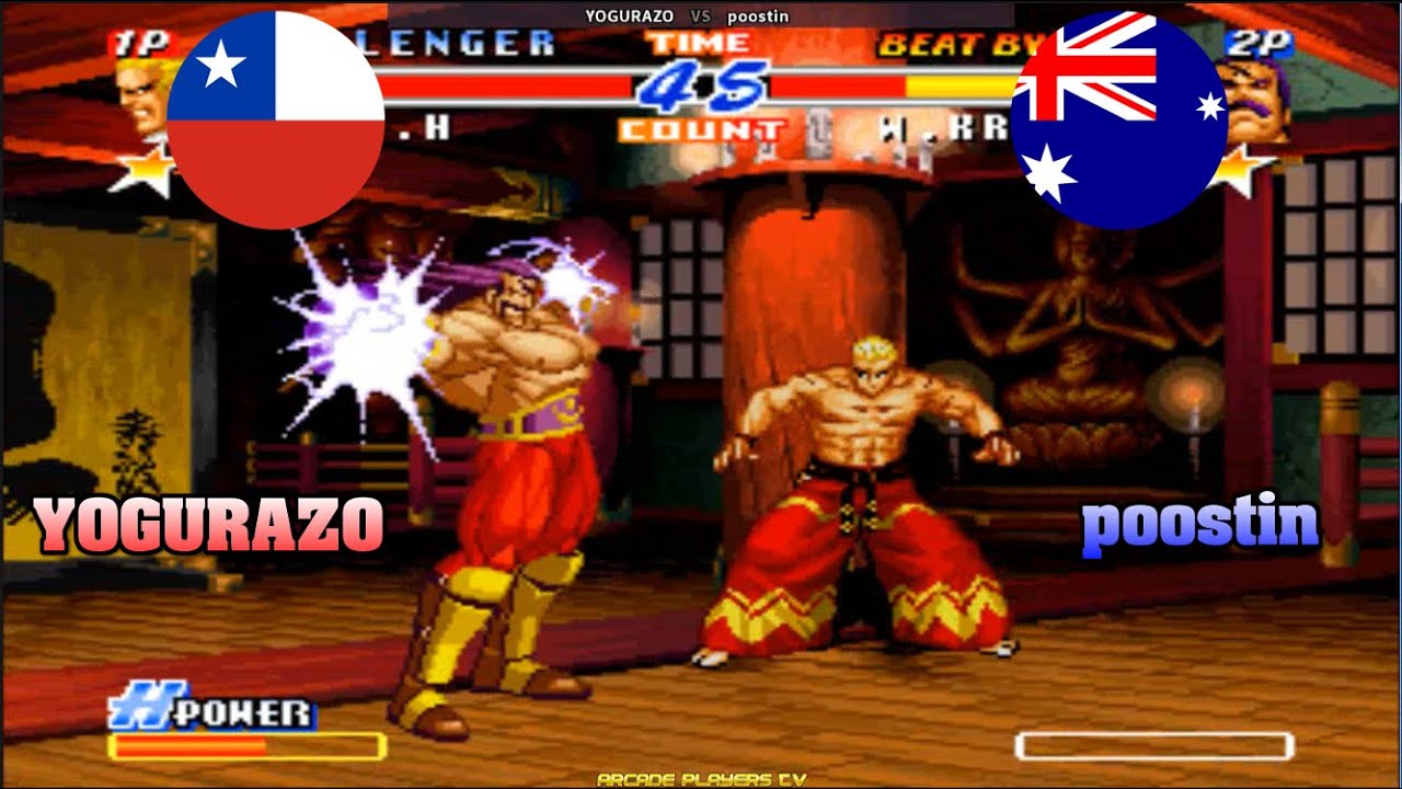 Real Bout Fatal Fury 2 ➤ YOGURAZO (Chile) vs poostin (Australia) rbff2