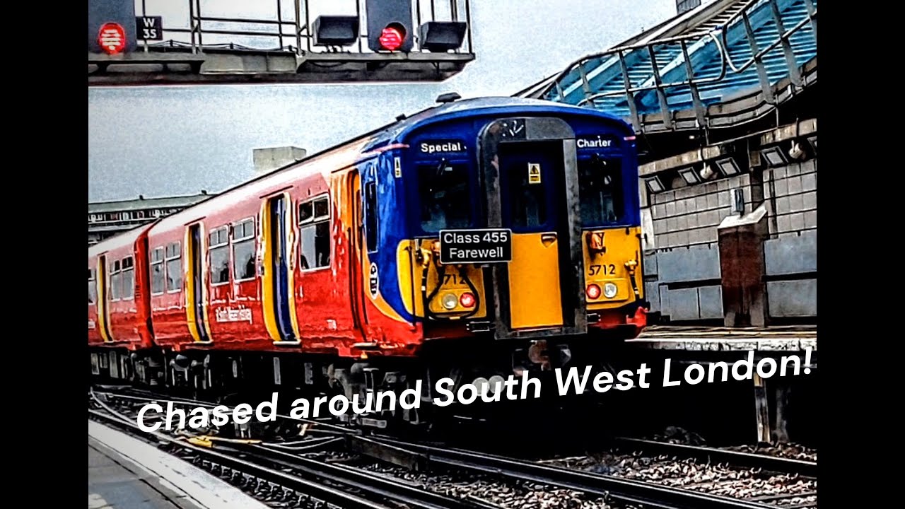 Chasing The Class 455 Farewell Tour Around South West London! | 21.12.25.