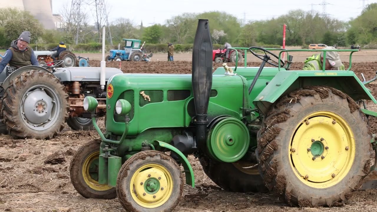 The Ploughing Match with mostly vintage, well-loved Tractors.