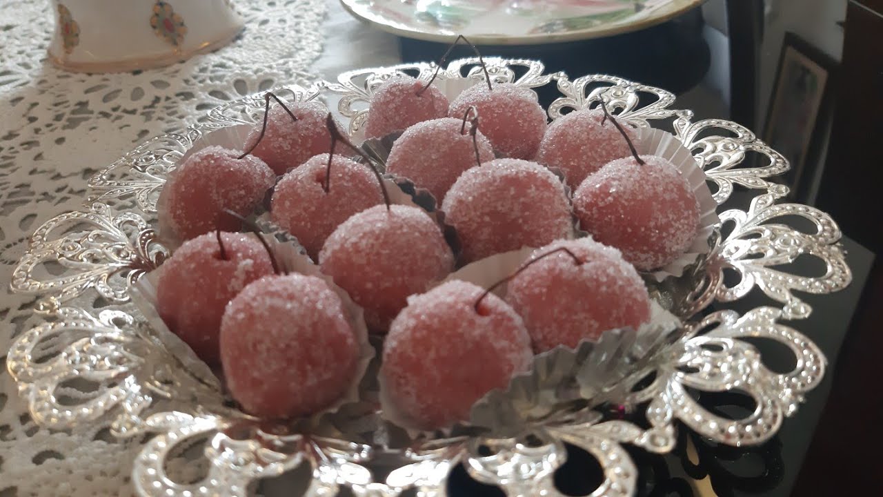 حلوة حب الملوك او الكرز الجزائرية التقليدية مع حفيظة بابو..gateau cerises algérien avec hafida babou