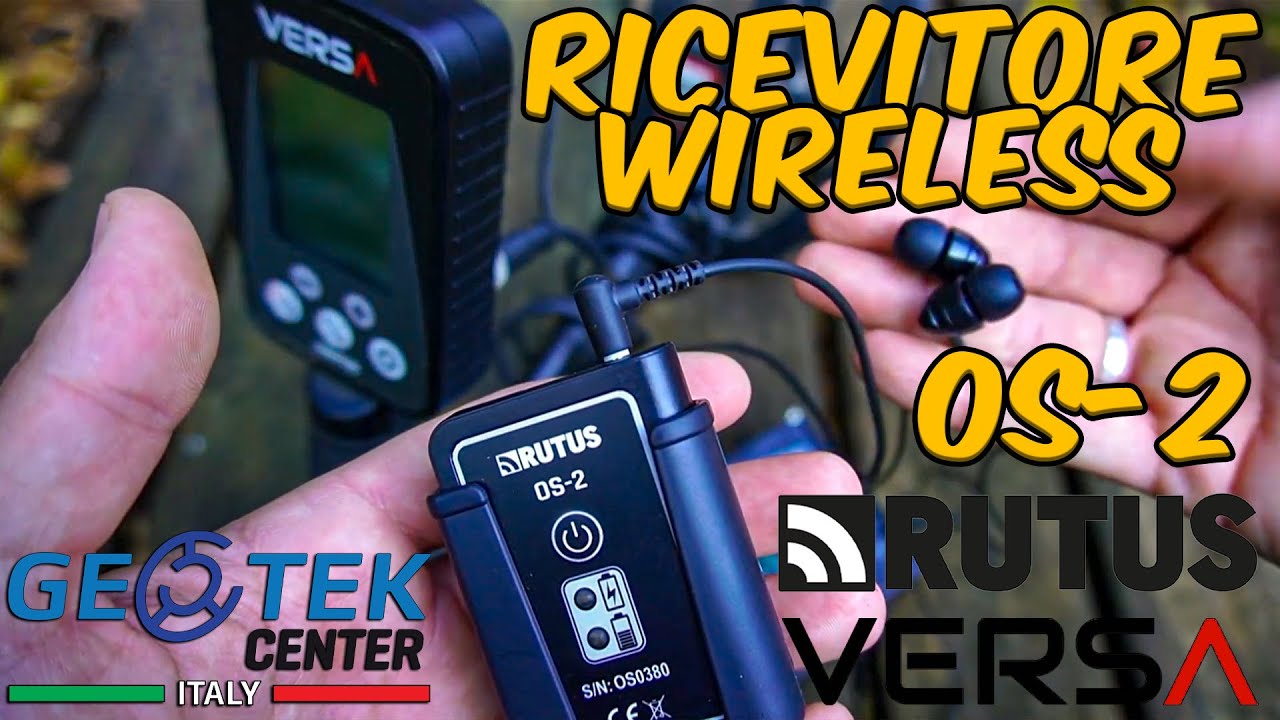 Ricevitore Wireless Rutus Os2 per Metal Detector Versa e Atrex