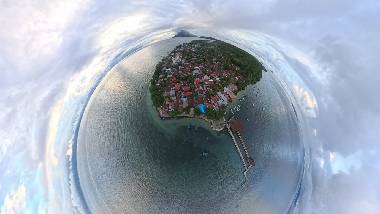 Beautiful Bunaken Island | VR 360° Drone Flyover 8K