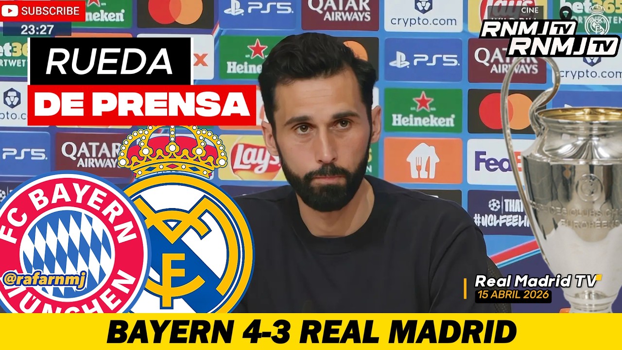 ARBELOA Rueda de prensa HOY post Bayern M&uacute;nich 4-3 Real Madrid (15/04/2026)