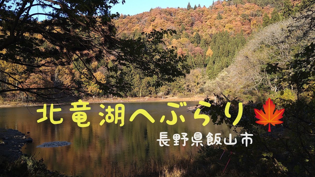 【紅葉の北竜湖へぶらり🍁】　　　　　長野県飯山市瑞穂
