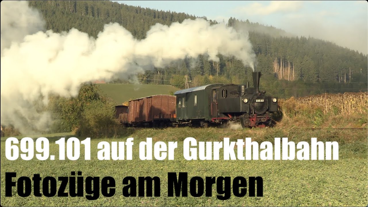 699.101 auf der Gurkthalbahn | Fotozüge am Morgen