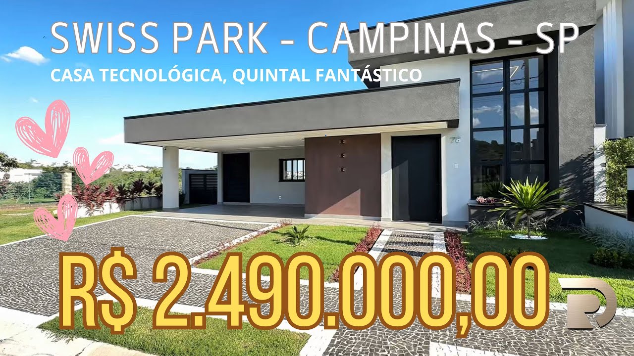 ⚜️UMA CASA ADMIRÁVEL, UM REFÚGIO NO SWISS PARK. CASA TÉRREA, 3 SUÍTES, QUINTAL GRANDE, JÓIA RARA ❤️