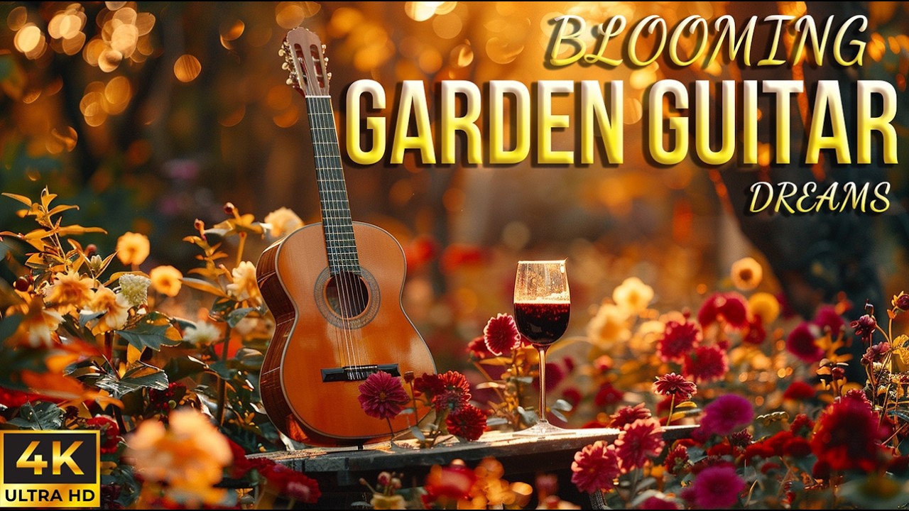 Blooming Garden Guitar Dreams | Relaxing Sunset Instrumentals