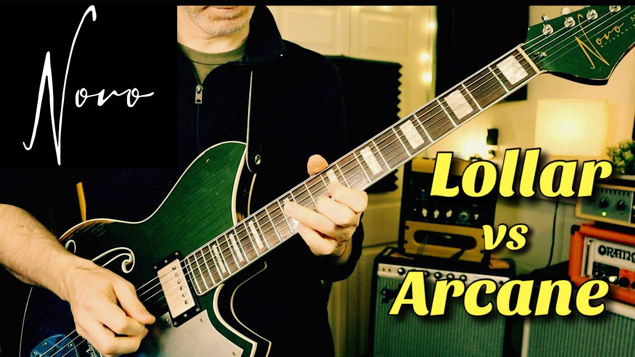 Lollar Imperials vs Arcane Triple Clones in a Novo Miris J H2 (HH) Custom PAF Shootout