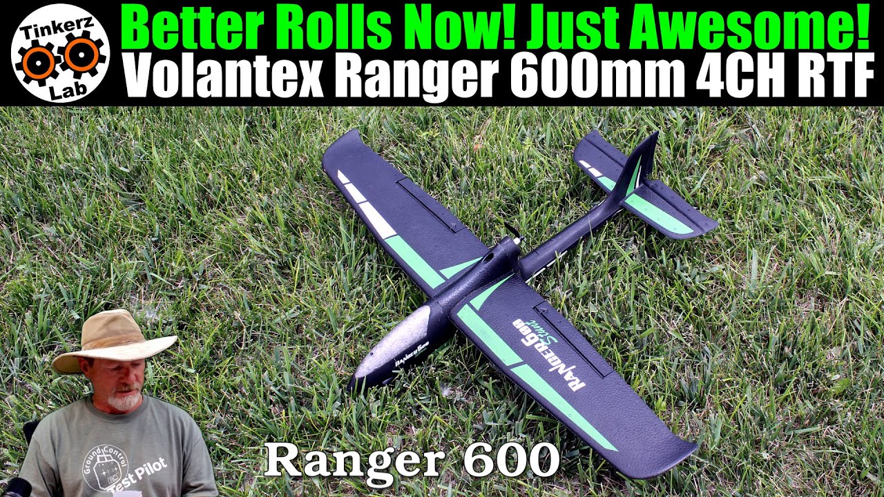 Better Rolls Now! Nearly Perfect! Volantex Ranger 600 4CH Gyro Beginner Plane RTF