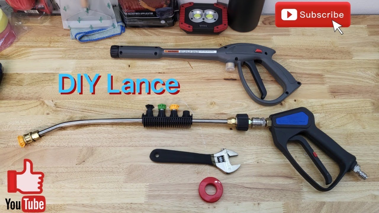 DIY pressure washer hack 20ﾟ bend and retrofit connection