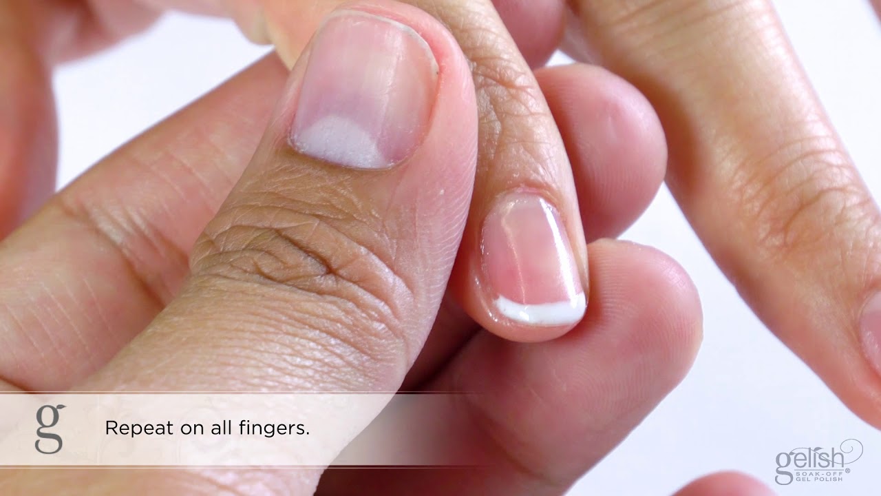 Gelish Step By Step : French Manicure Application