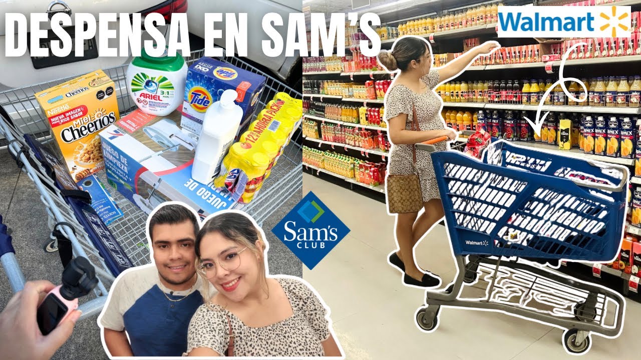 COMPRANDO DESPENSA EN SAMS Y WALMART🛒| Un domingo con nosotros👀| Yary Balher