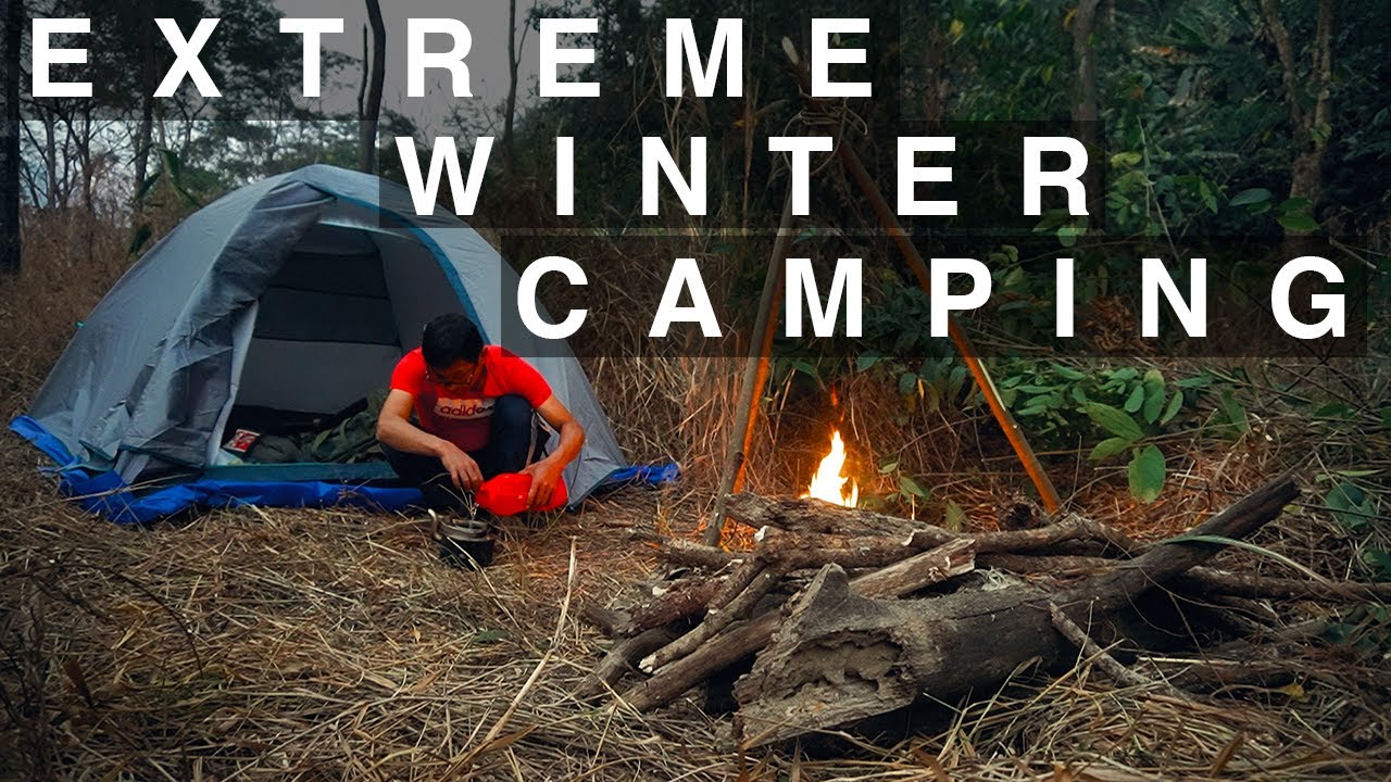 Solo Jungle Camping Adventure - Roasting Chicken by the River
