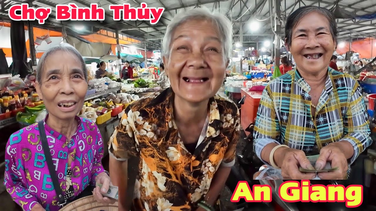 Chợ Bình Thủy Châu Phú An Giang Người Lớn Tuổi Khó Khăn Nhận Quà Sài Gòn Và Mỹ | Khương Nhựt Minh