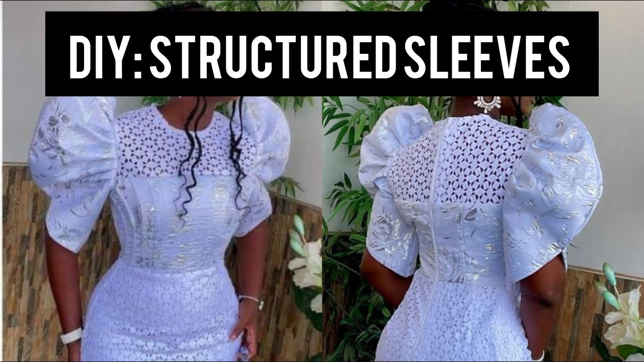 Confidensews Trendy structured pleated puff sleeves | Sleeves tutorial #puffsleeves