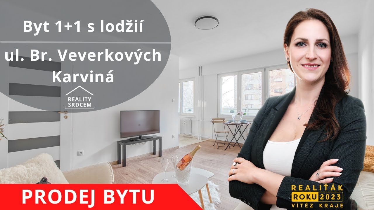 Prodej družs. bytu 1+1+balkon/34m2 na ul. Bratr. Veverkov&yacute;ch, Karvin&aacute; - Hranice
