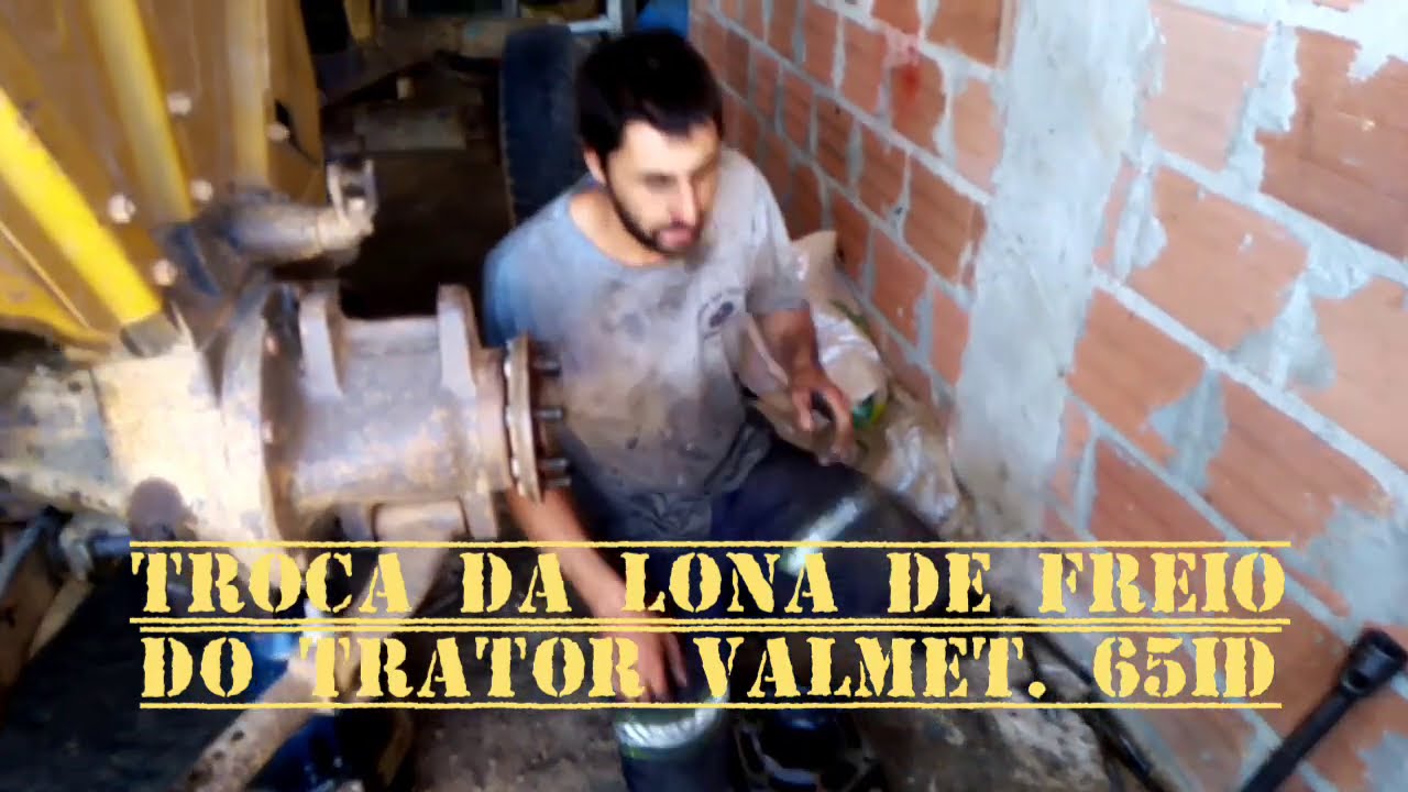 Troca da lona de freio do trator Valmet 65 ID