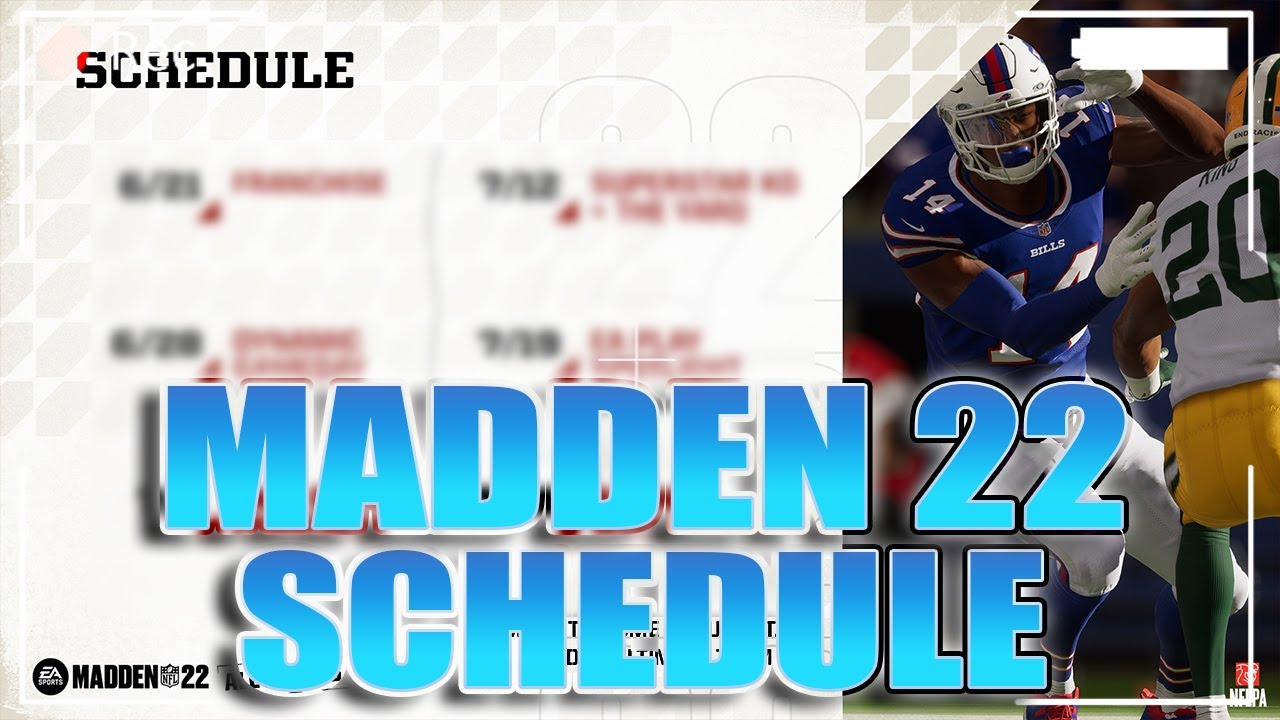 MADDEN 22 RELEASE SCHEDULE! MUT RATINGS, FACE OF THE FRANCHISE, THE YARD, ETC! | MADDEN 22