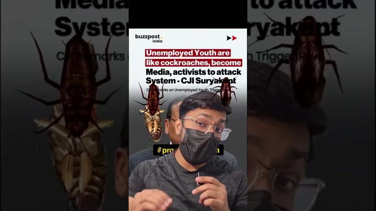 CJI calls unemployed youth cockroach