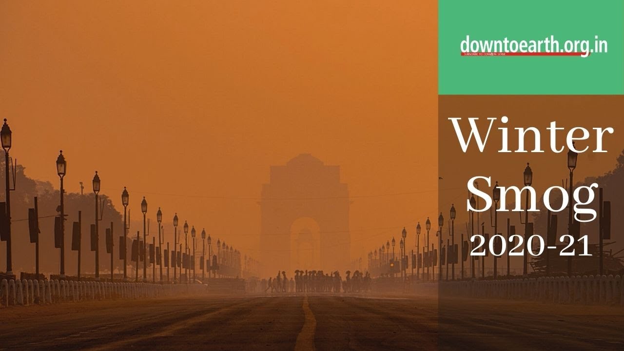 How bad was Delhi's winter smog during 2020-21 compared to previous years?