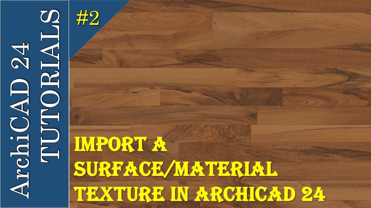 How To Import a Material Texture in ArchiCAD 24