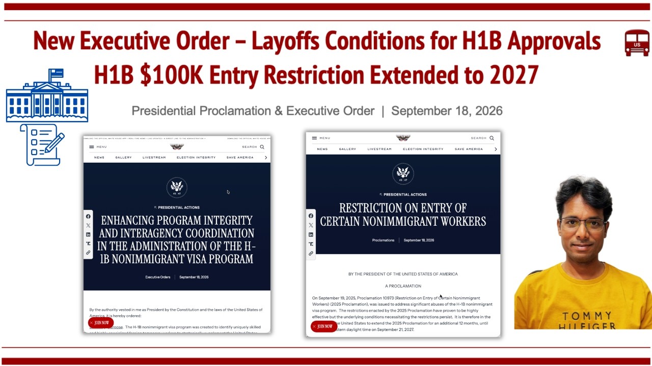 H1B $100K Fee Extended to 2027 + New Layoffs Executive Order: What Changed & How Does It Apply?