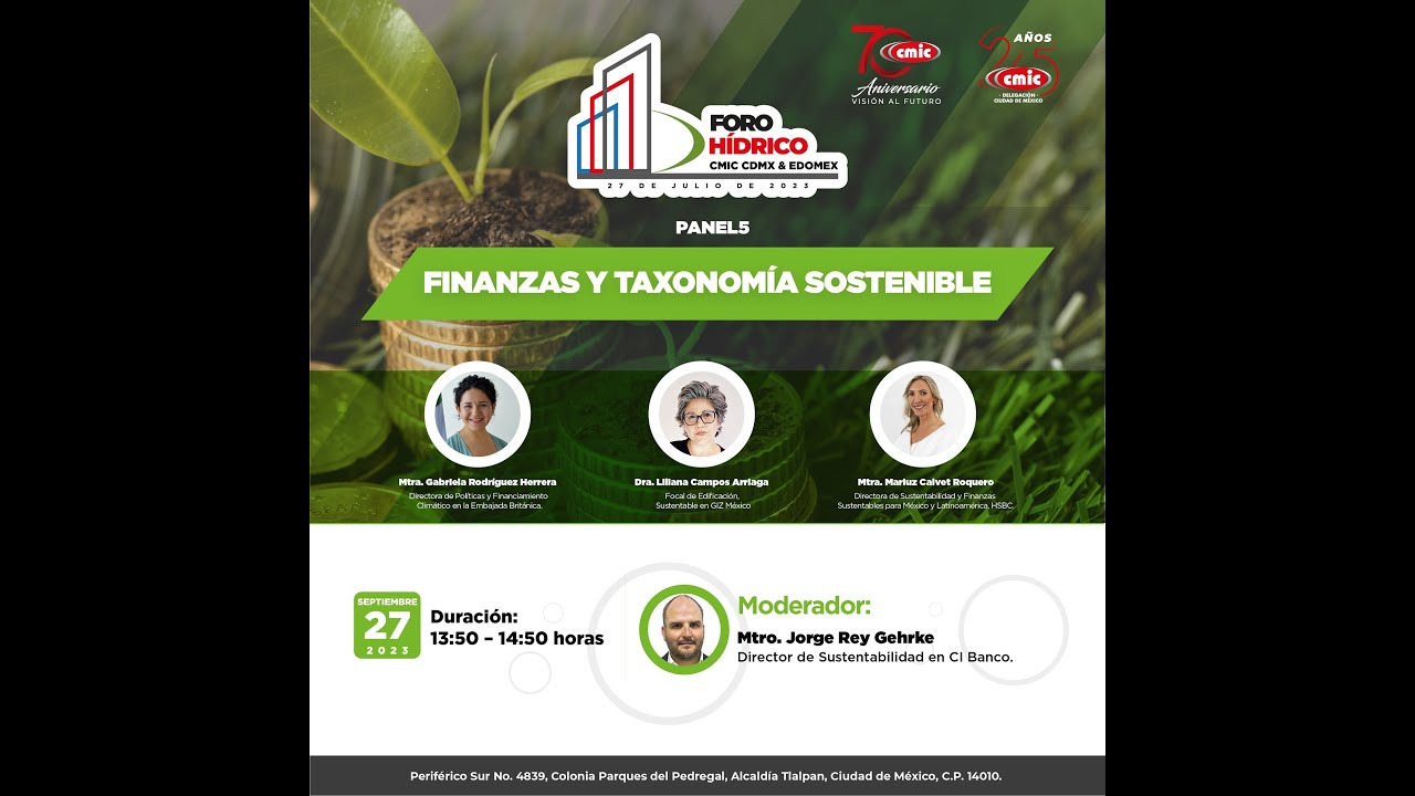 Panel 5 | FINANZAS Y TAXONOMIA SOSTENIBLE