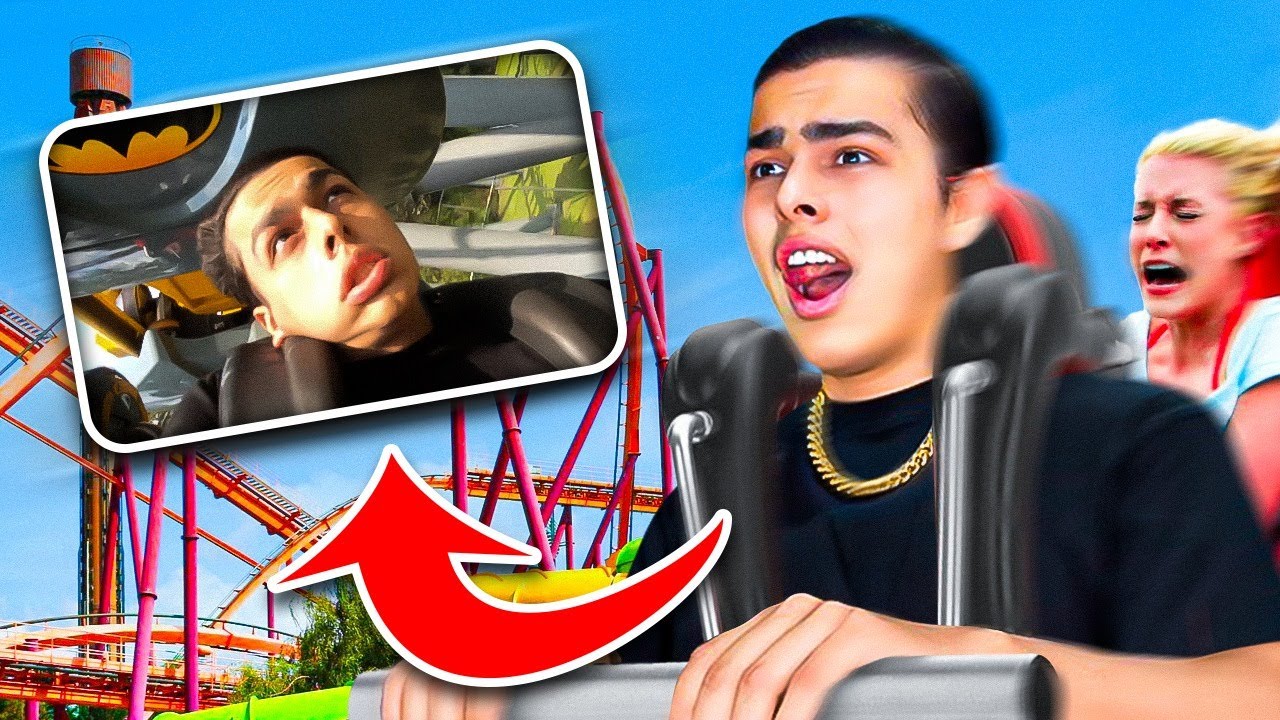 ME SUBI A LA MONTAÑA RUSA MAS EXTREMA DE MEXICO 🎢🔥 | Infiltre mi camara en los juegos de SIX FLAGS 😱